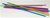 18" LONG COLORFUL PLASTIC STRAWS - CASE OF 3000